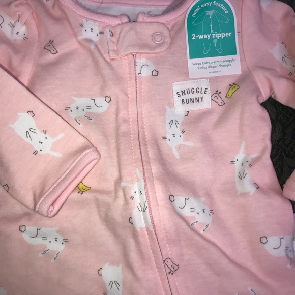 NWT TWINS 1st Easter sleeper bib cap carters 6-9 m - Picture 7 of 10
